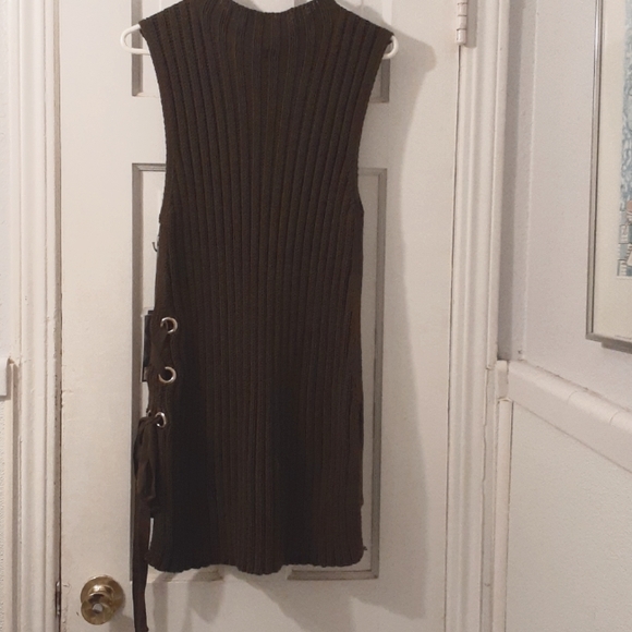 Jennifer Lopez green sweater dress/tunic size Large - Picture 3 of 10